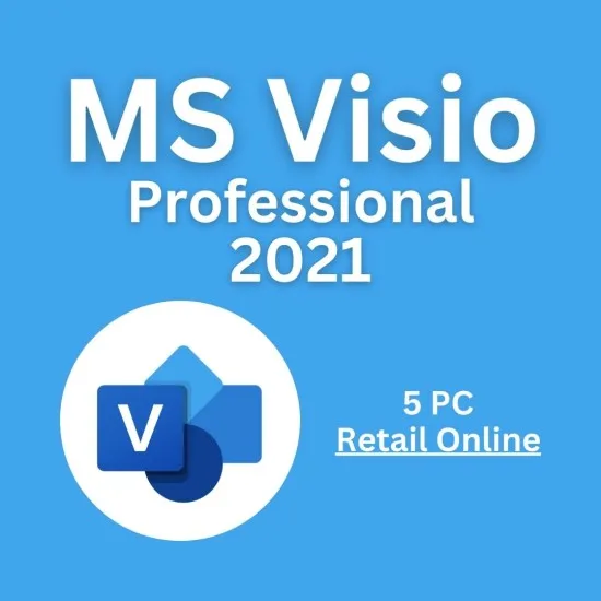 Lifetime product visio 2021 pro 5pc компьютерное программное обеспечение цифровой лицензионный ключ