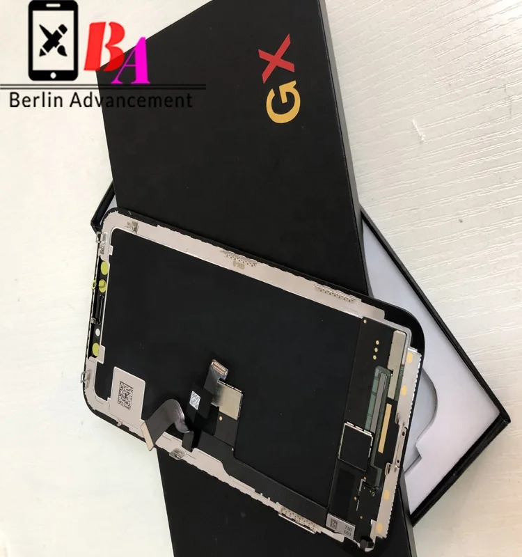 GX Hard oled lcd with digitizer assembly for iphone X front screen