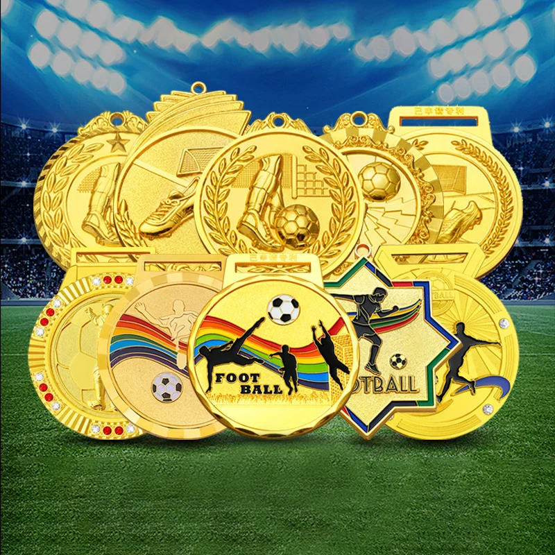 Trophy Cups Blank Football Girl Sport Wholesale Support Custom Trophies And Medals Soccer Medals