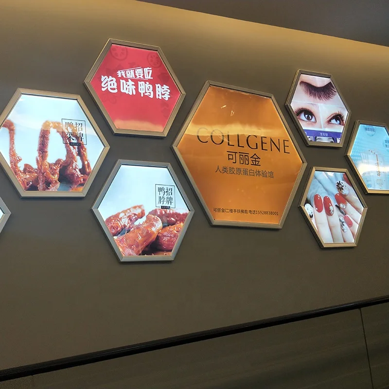 Popular Attractive Wall Decoration Shop Modern Advertising Fabric Exhibition Light Box