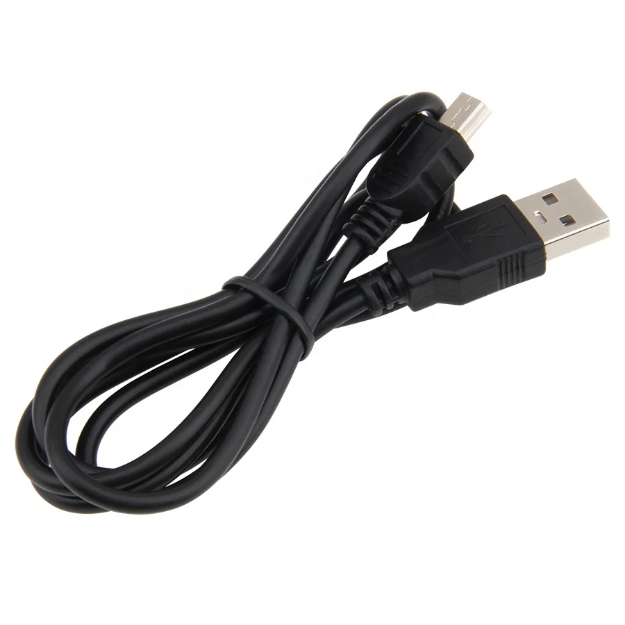 Best Black 100 cm Length USB 2.0 A Male to Mini 5 Pin B Data Charging Cable Cord Adapter USB Extension Cable
