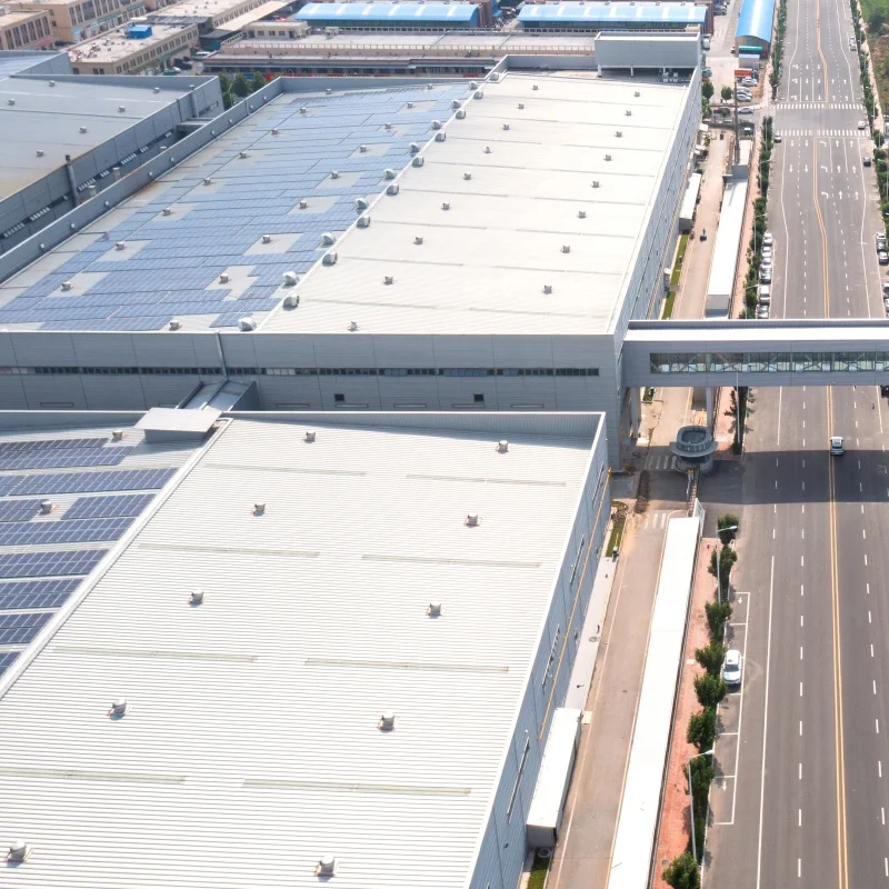 prefabricated light steel building construction frame structure warehouse factory workshop manufacturers industrial