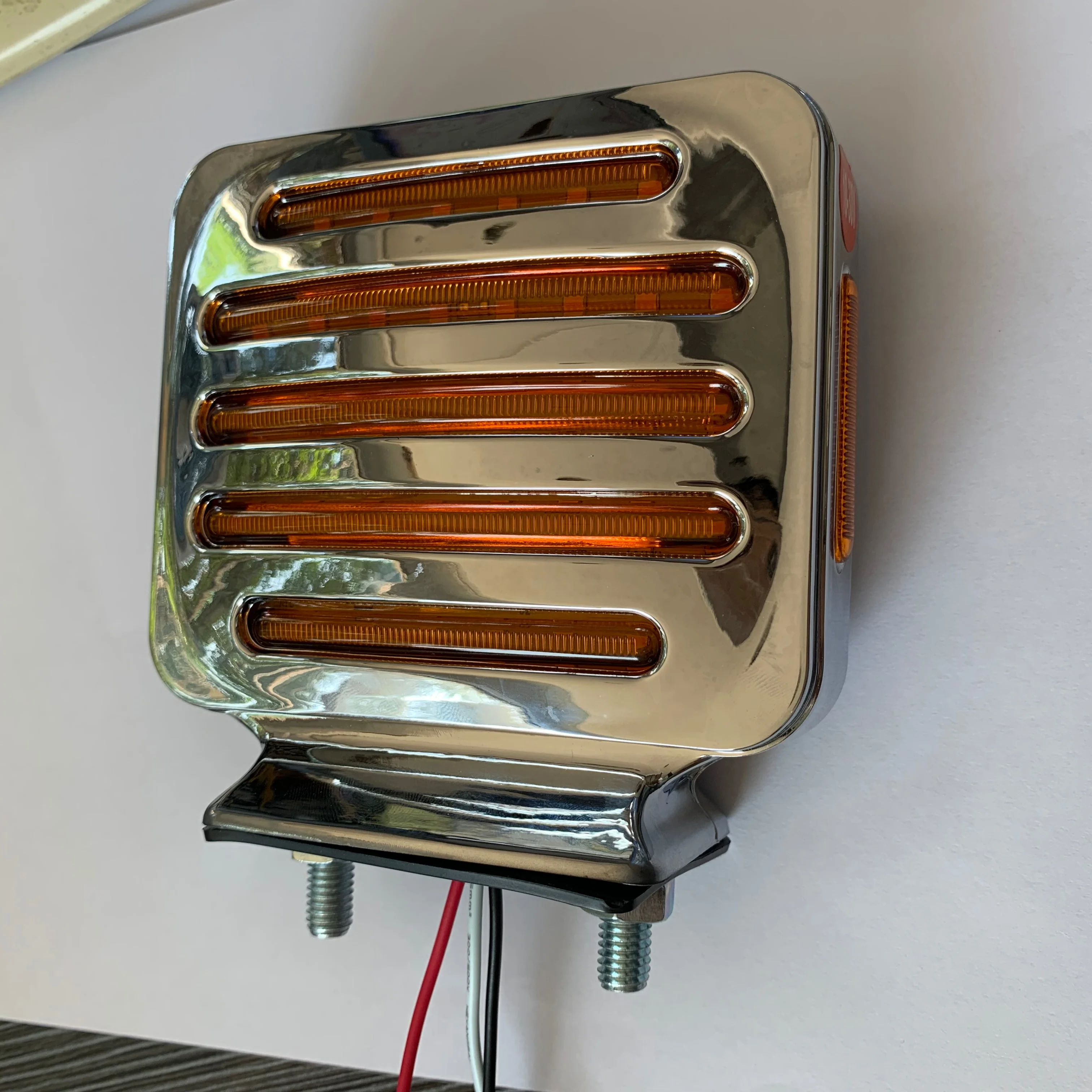 Новинка Лидер продаж двухсторонний квадратный Боковой габаритный фонарь GLO светодиодный двухполосный поворотный сигнал для грузовиков автобусов