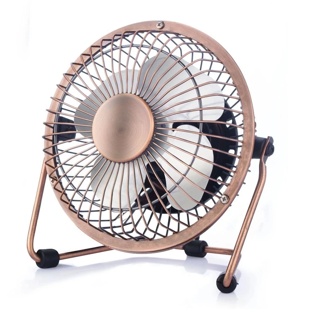 NEW style Plastic Portable Rechargeable  High Compatibility Metal Design Mini USB Table Desk Fan