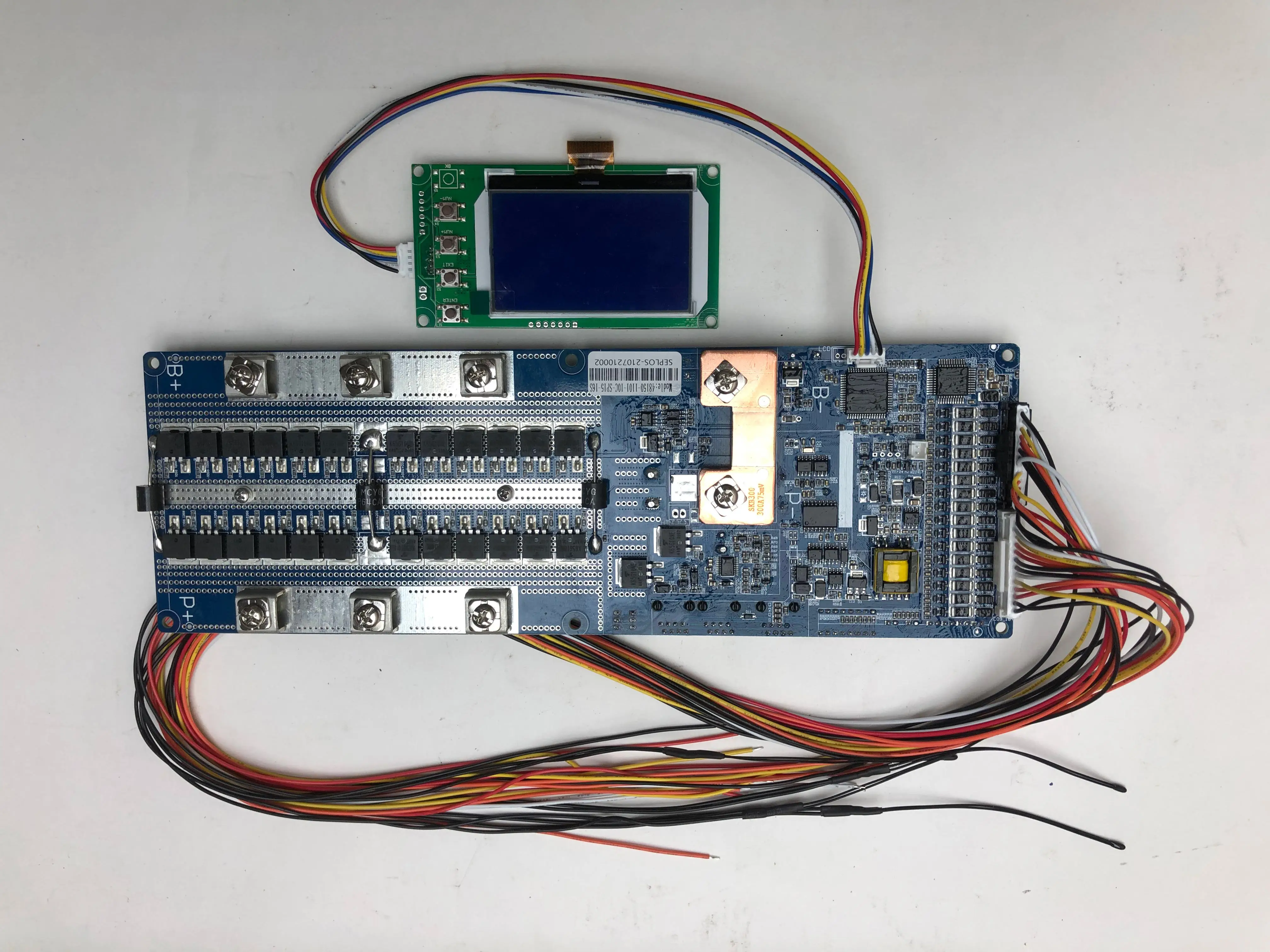 Seplos 24V/48v 50A 16S smart solar lifepo4 bms monitoring system lithium ion smart battery management system