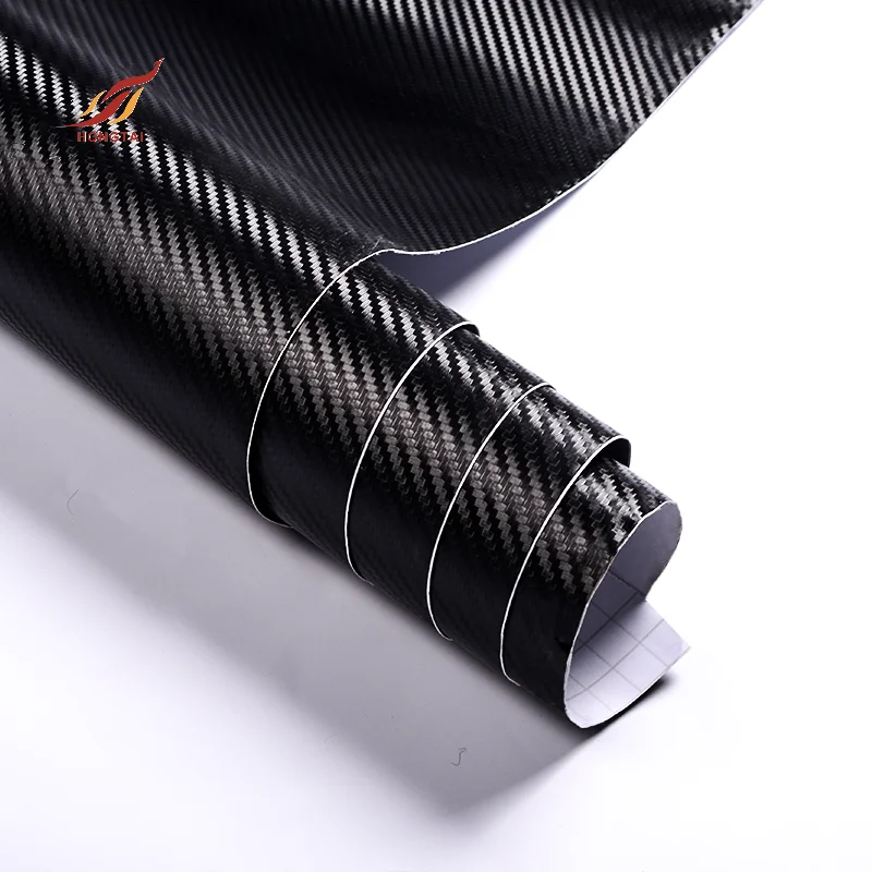 2024 3D 5D 6D PVC Carbon fiber wrap vinyl white black blue yellow purple pink color Car Vinyl