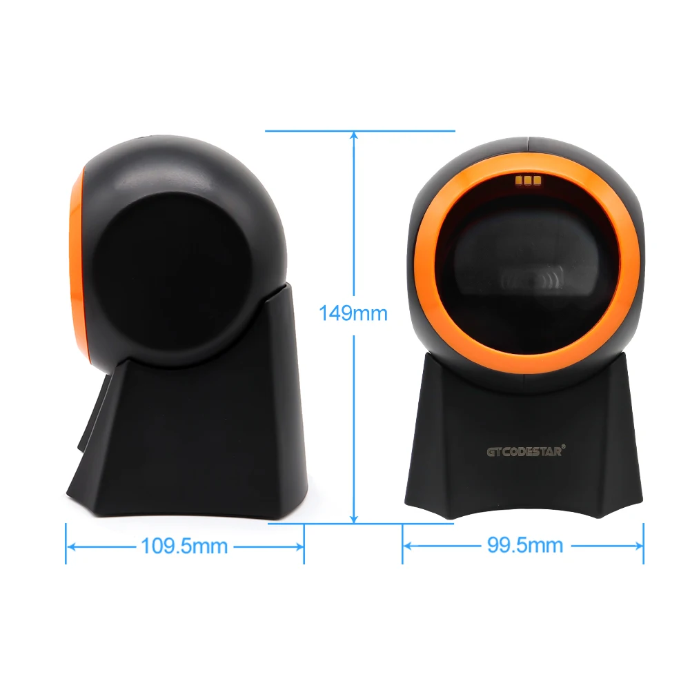 2D Barcode Scanner Desktop Reader Omnidirectional Scanning Machine