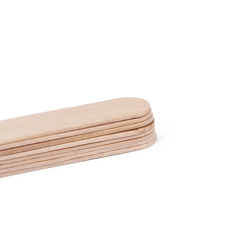 Professional Size Popsicle Hard Salon Depilatory Disposable Tongue depressor Spatula Wooden Wax Stick Hair Removal Applicator