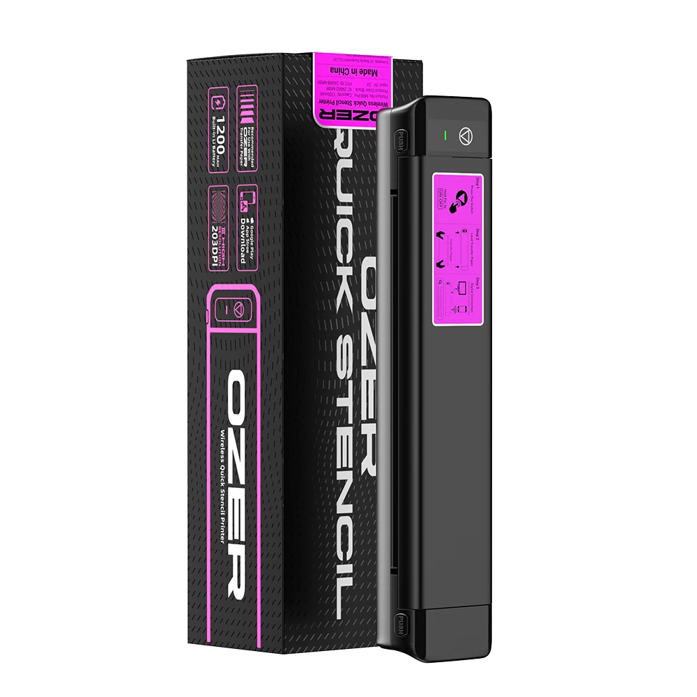 Ozer Wireless Tattoo Stencil Printer Thermal Copier Tattoo Transfer Machine Professional Tattoo Printer