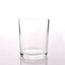 Роскошный круглый прозрачный контейнер BOYE для свечей большого размера, 16 унций, 17 унций, пустые стеклянные банки для изготовления свечей