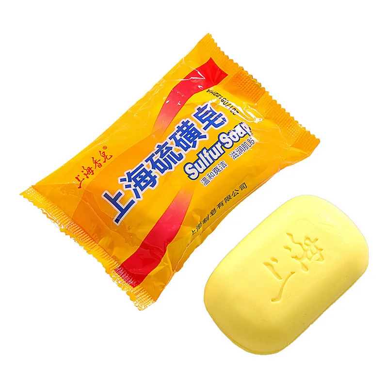 Shanghai Soap 85g sulfur soap Clean oil control acne removing face wash soap