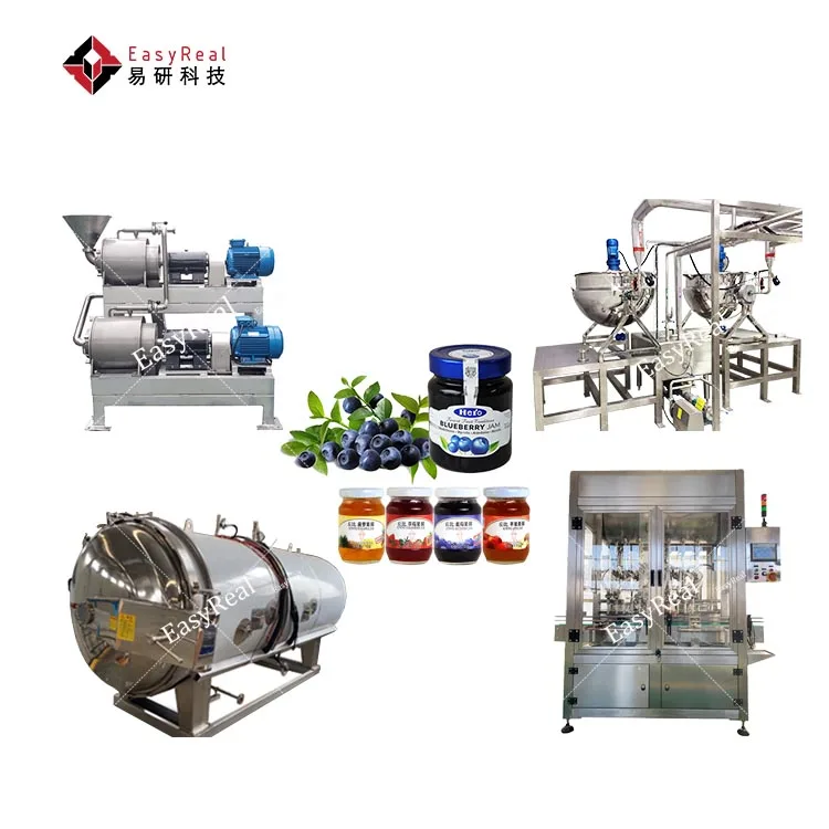 Automatic Industrial Fruit  and Vegetable Puree Jam Paste Production Plant Making Machine Processing Maker Machinery