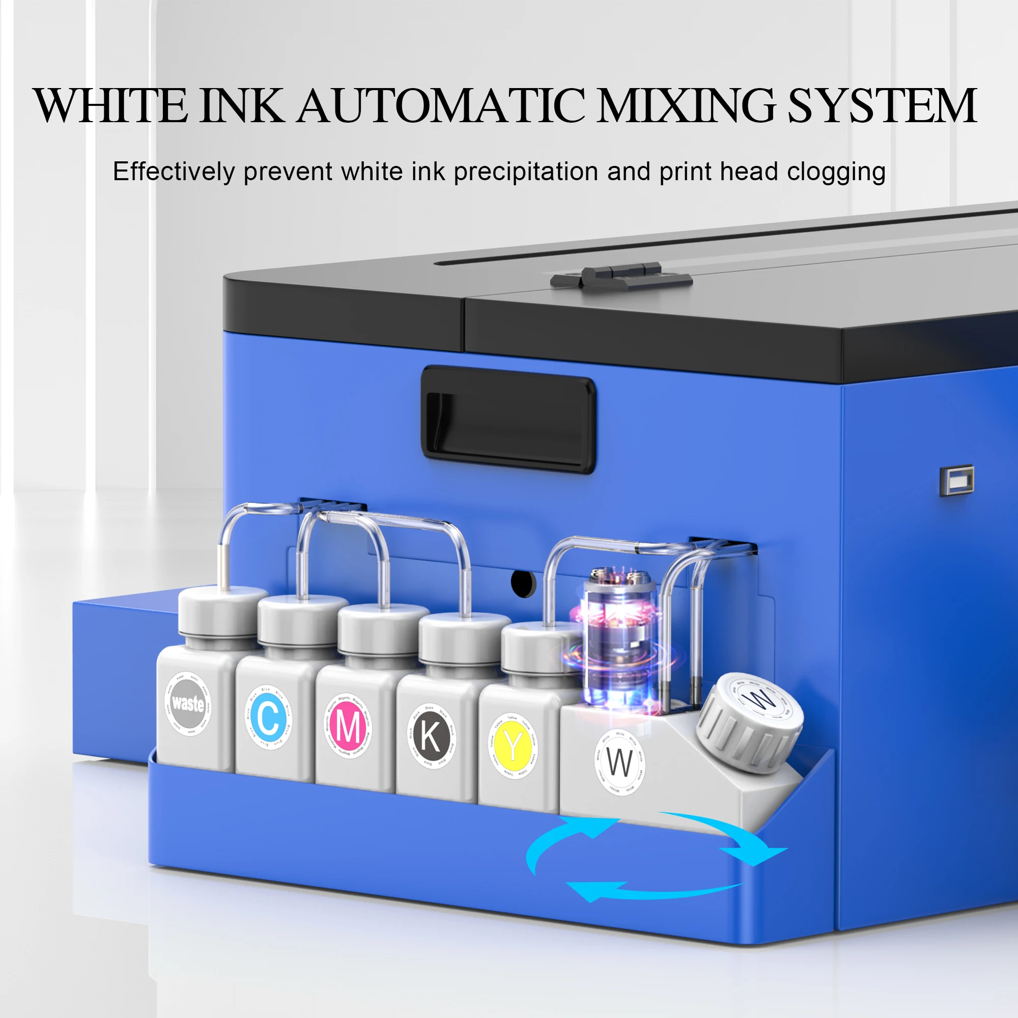 New A3 DTF Printer L1800 Roll to Roll Controller Pet Film Printer with White Ink Stirring Circulation For T-shirt Printing