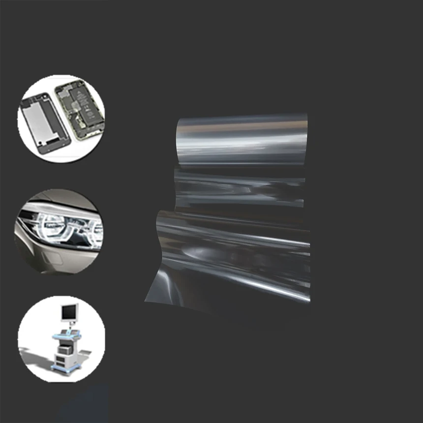 Easy to stick and tear High Temperature Resistant Transparent PET Protective Film