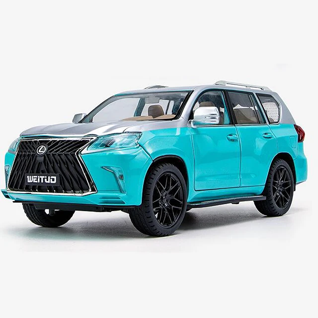 Новинка 1:18 Модель автомобиля Lexus LX570 со звуком и светом из сплава Детская игрушка украшение оптовая продажа
