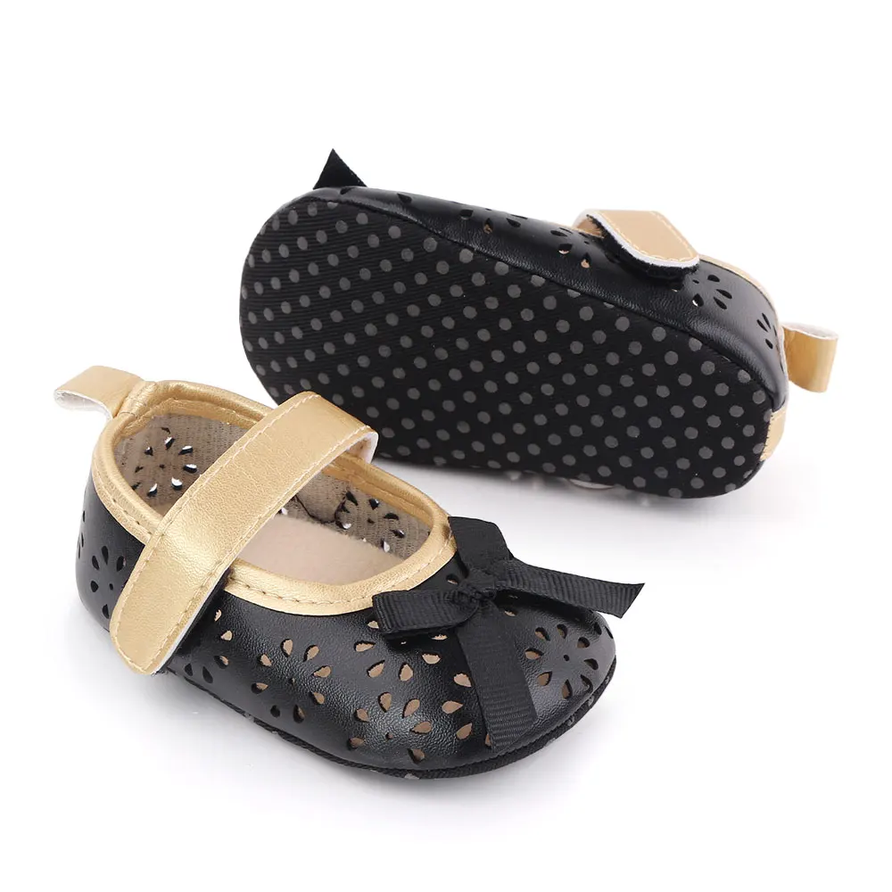 High-quality hollow out floral baby girl shoes formal infant shoes