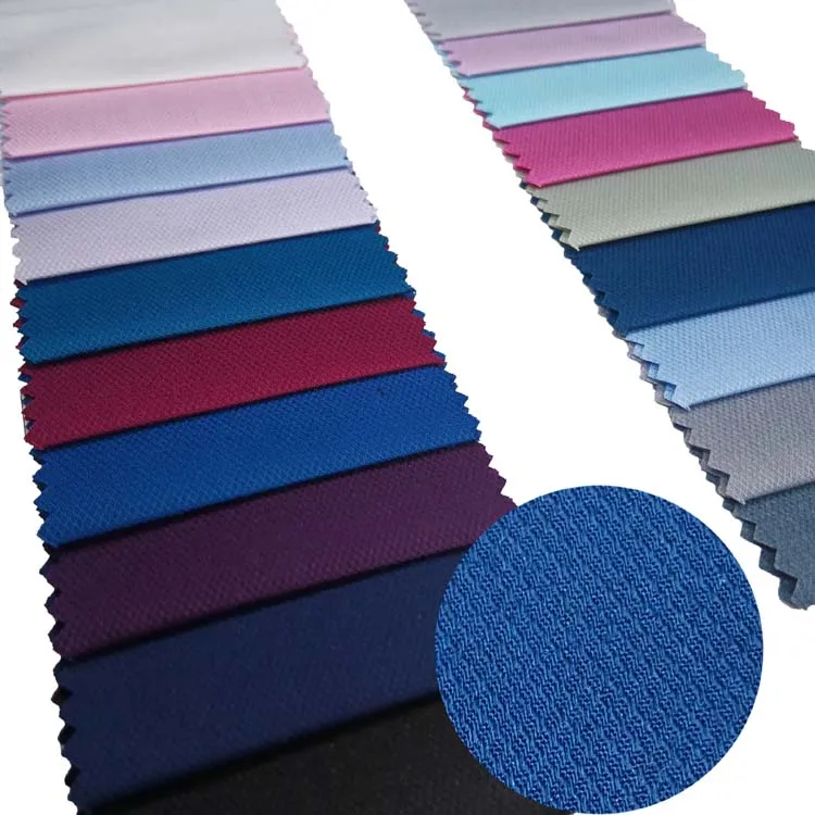 ready goods Colours woven silk bamboo polyester spandex blended gridding fabric