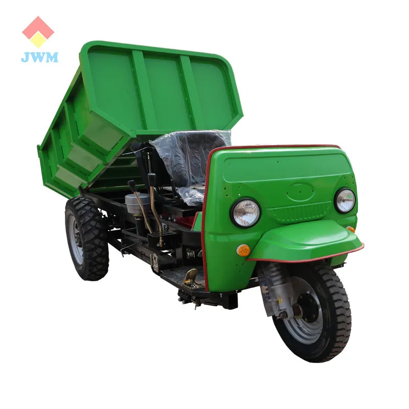 Jinwang Mini Diesel Tricycle Tipper Trike Small Truck For Mine Loading 2000kg 3 Wheels Diesel Cargo Tricycle