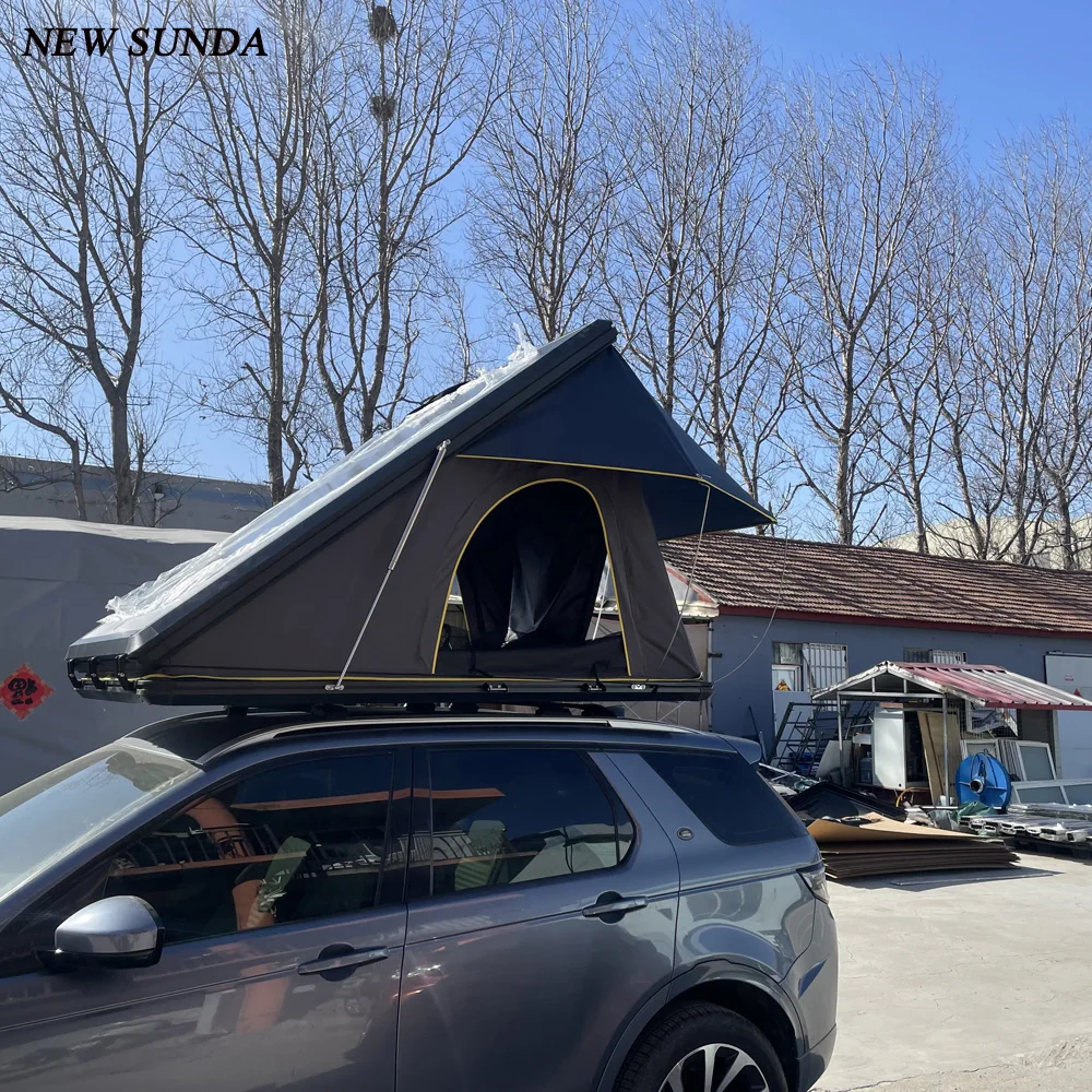 Portable Design Easy to Transport and Install Aluminum Triangular Roof Top Tent