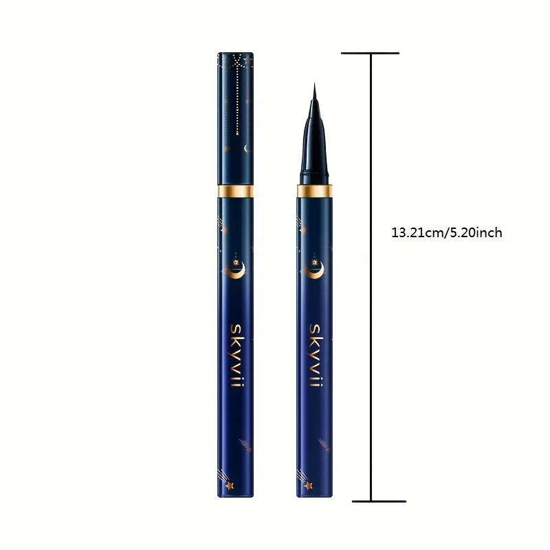 Custom Logo Makeup Noir Eye Eyeliner Pen Long Lasting Waterproof Quick Dry Matte Black Vegan Thin Liquid Eyeliner