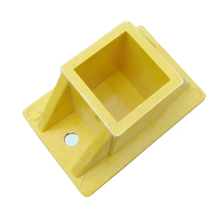 High Strength GRP Pipe Fittings For FRP Square Tube Handrail