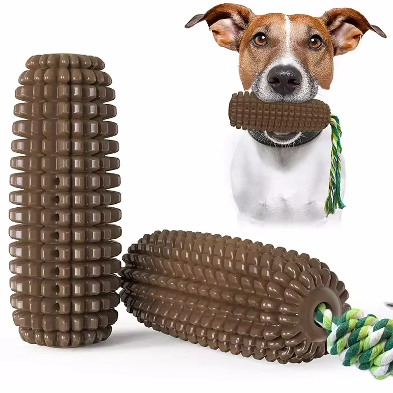 Hot Sale Corn Shape Puppy Chew Toy TPR Pet Dog Molar Toy Dog Interactive Toothbrush Toy