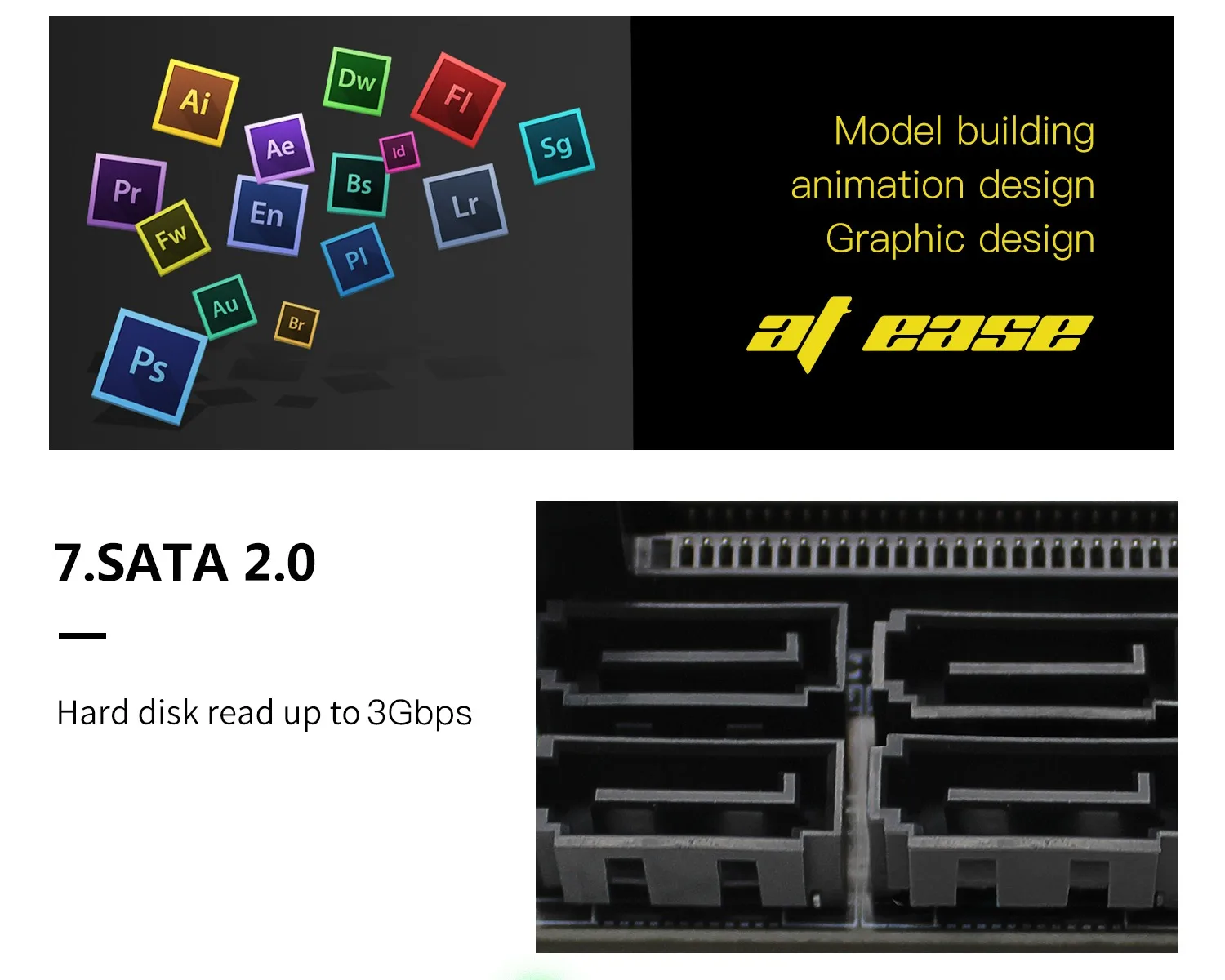 HSGM motherboard computer In-tel H61-V1816 chipset desktop motherboard support dual channel DDR3