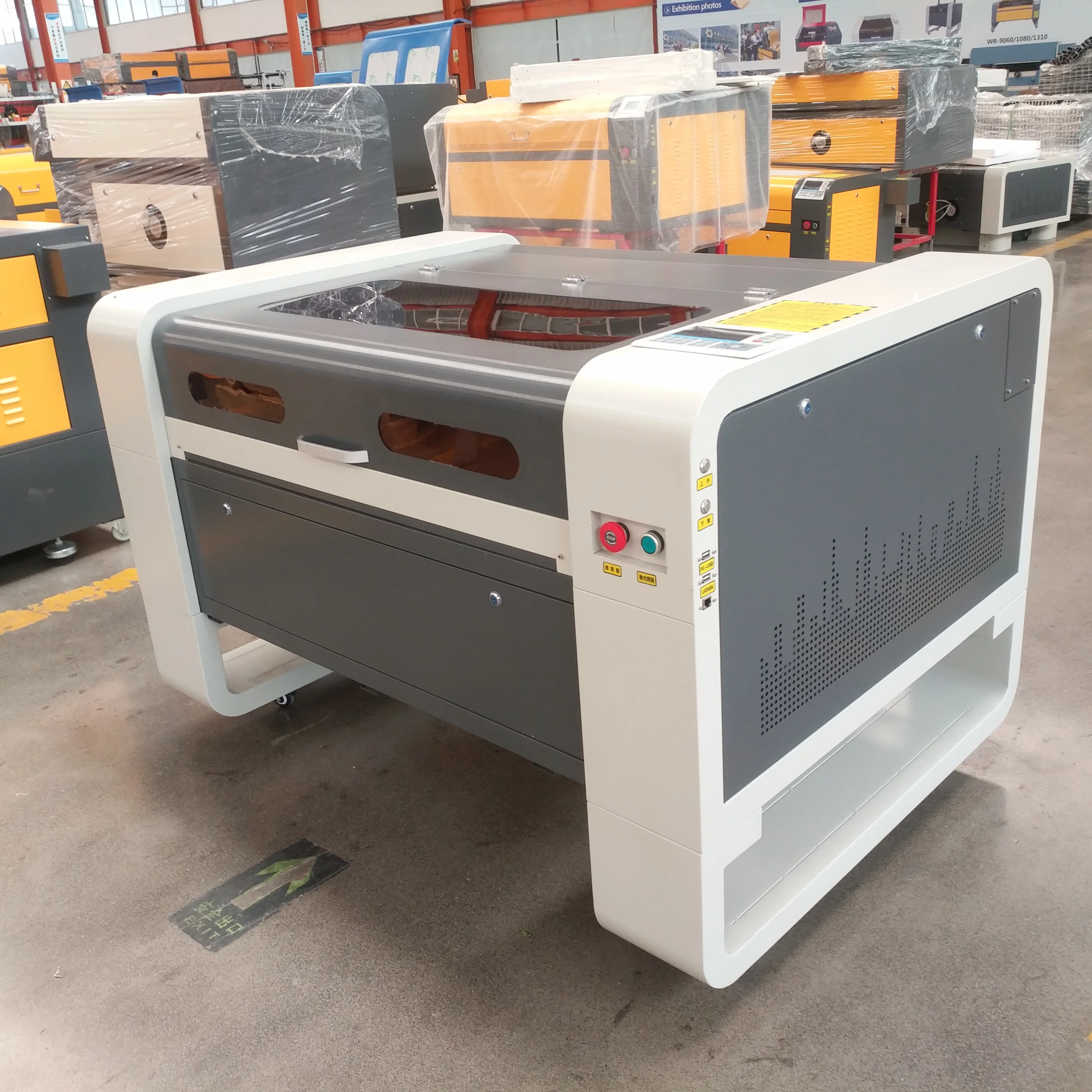 Voiern 60w 80w 100w 130w 6040 9060 1080 1390 china laser cutting machine and laser engraving cutting machine for wood with Ruida