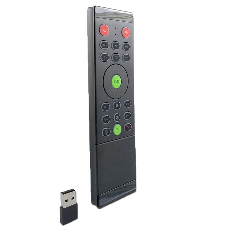 
2.4 Ghz Wireless Mini Keyboard Touchpad Air Mouse Smart IR Remote USB Learning Remote Control Android TV Box 