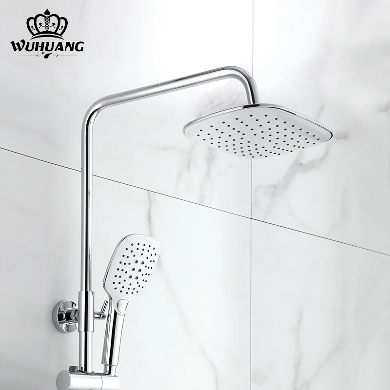 
Smart washroom thermostatic hot cold water mixer shower set bath 