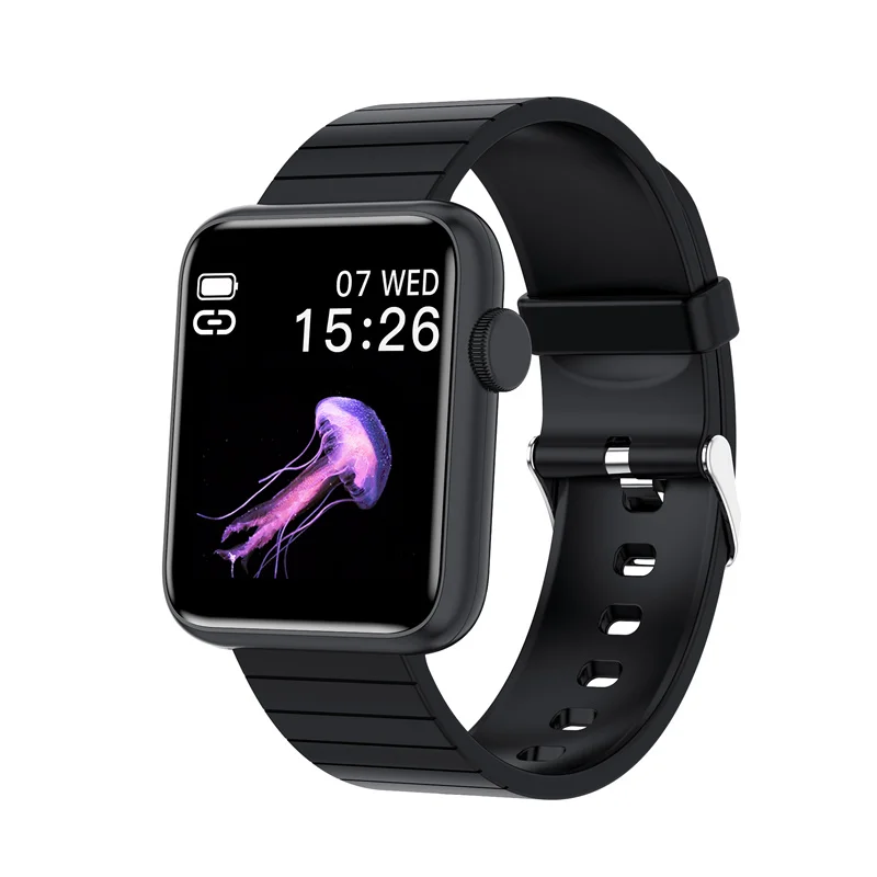 Manufacturer OEM Blood Pressure Monitor Care Color Screen Square Cheap Watches for Android IOS