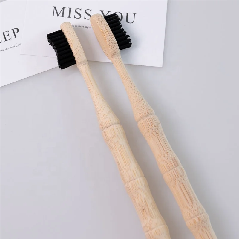 1Pcs Bamboo Charcoal Toothbrush Wooden Health Soft Fibre Wood Charcoal Wire Tooth Brush Environmentally Eco Friendly Toothbrush