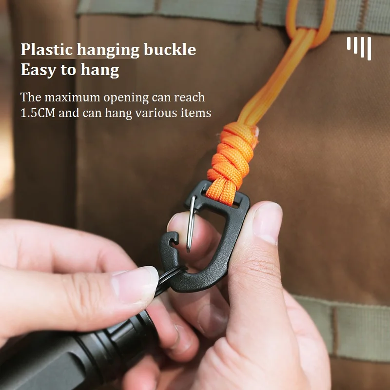 Outdoor Key Hanging Rope Anti Lost Wrist Hook Camping Multifunctional Hanging Buckle