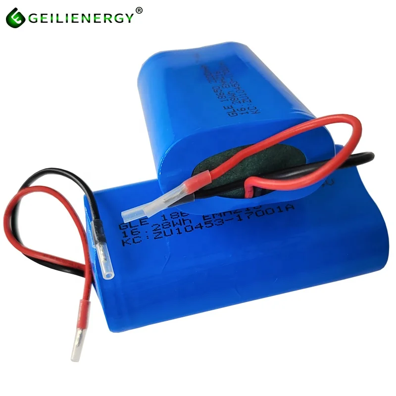 Geilienergy kc certificate li ion battery pack icr 18650 2600mah 7.4v 18650 battery  2500mah 7.4v