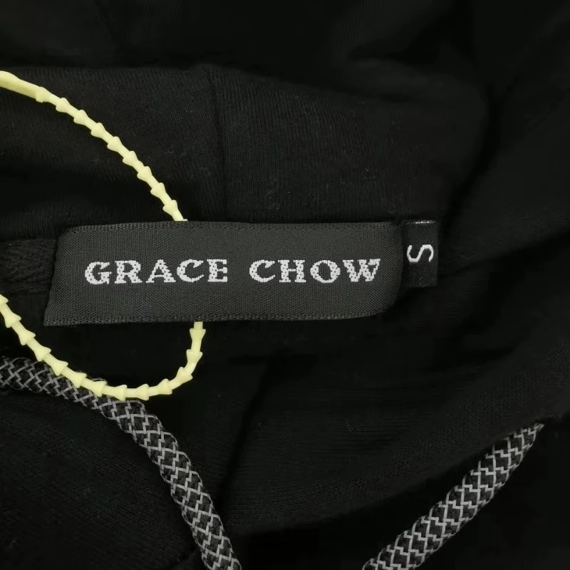 
High-end cotton woven label high density woven clothing label 