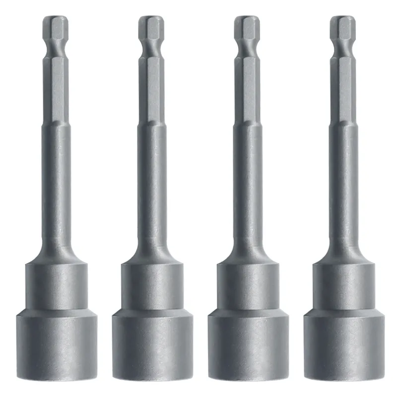 Manufacturer supply 6-19mm  100mm Long Shank Nutsetter Socket Drive Screwdriver Bit Magneticse Nut Setter