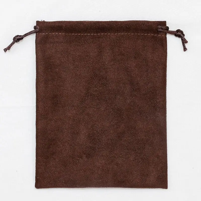 microfiber suede leather jewellery pouch bag customized suede drawstring bag suede bag jewelry