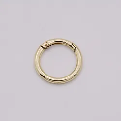 Factory direct production Custom Latest Zinc Alloy Spring Ring Key Ring Bag Accessory Round Spring Gate O Ring