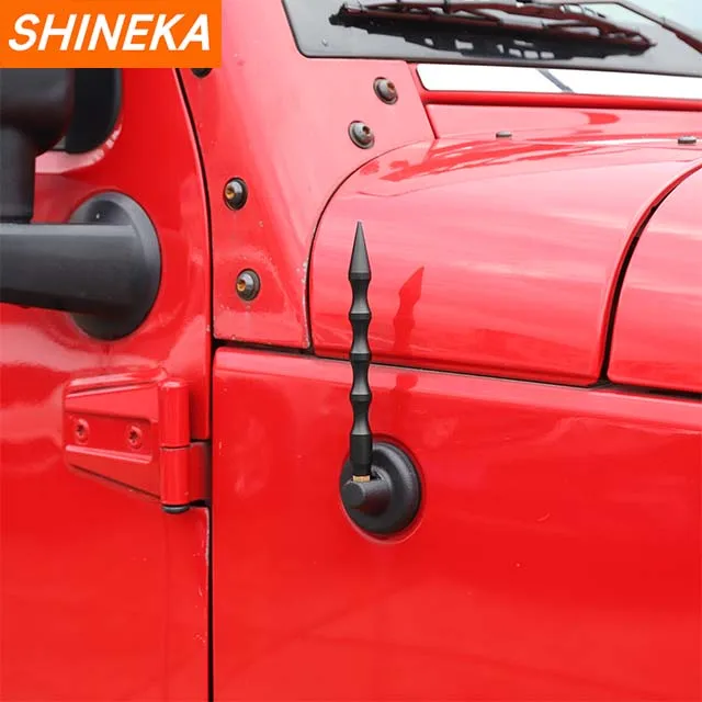 Auto Car Accessories Short Aluminum Alloy Modified Antenna Boost Signal Device For Jeep wrangler JK JL TJ
