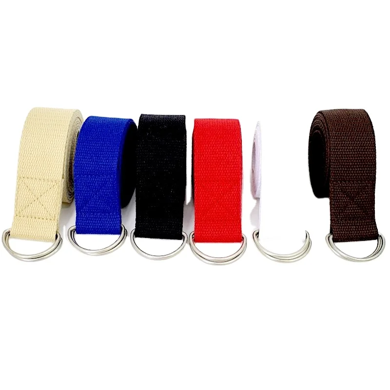 3.8cm D buckle Leg Press Home Gym Accessories  Yoga strap Exercise Equipment Workout Bands Fabric Resistance Bands