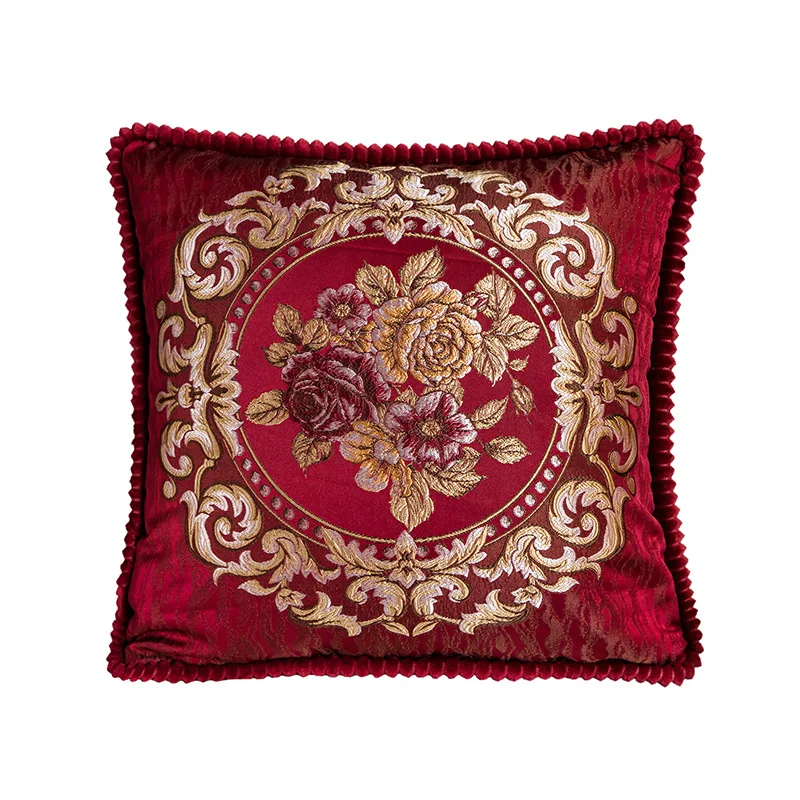 Custom Made Traditional Elegant Pillow Case Jacquard Classic Christmas Cushion Covers