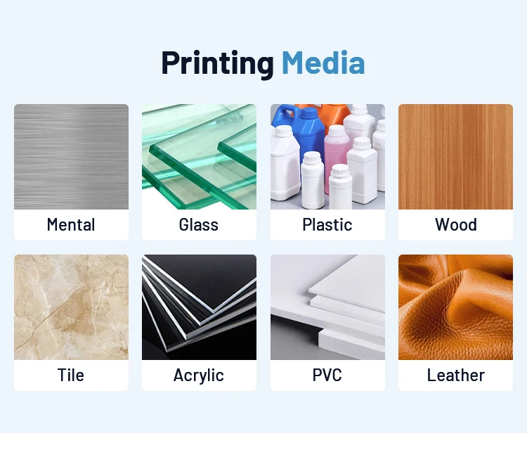 Economical a0 a2 a3 a4 uv flatbed printer for leather phone case bottle pen glass mug cup