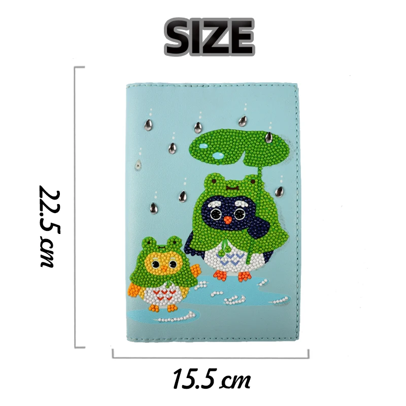 5D DIY Handmade PU Leather Sewing Diamond Painting Magic Notebook Special Shape Arts Kids Kits Toys Gift For Kids Adults