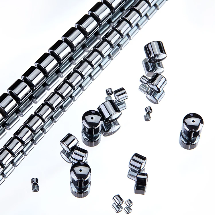 Оптовая продажа, гематитовые барабанные бусины, гематитовые бусины на заказ