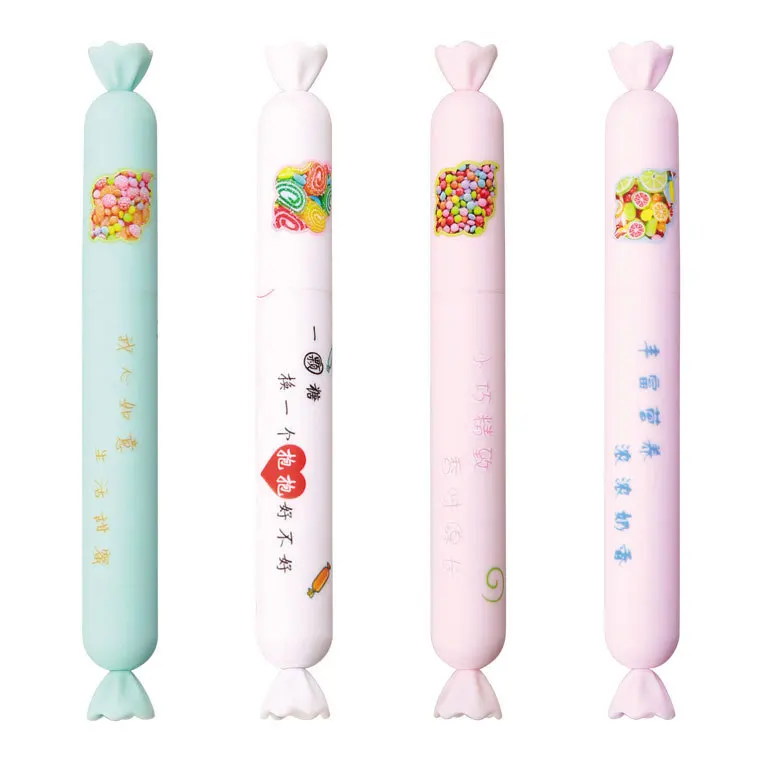Cute candy sausage neuter pen small fresh girl heart fountain pen students with 0.5mm creative black pen