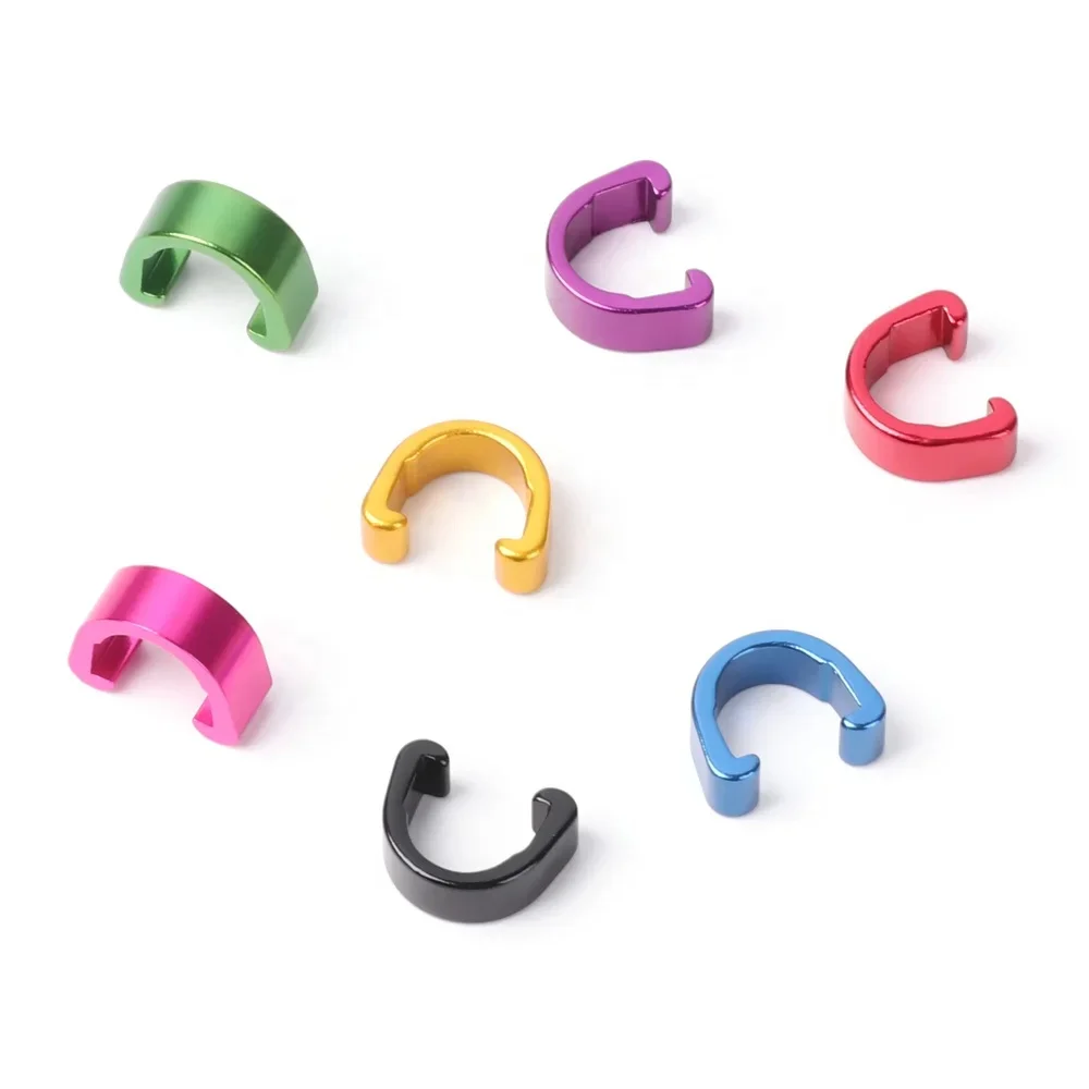1Pcs Bicycle Brake Cable/Derailleur Line Buckle Tubing Cable C-Clip Aluminum Alloy Fixed Clamp Clips MTB Road Bike