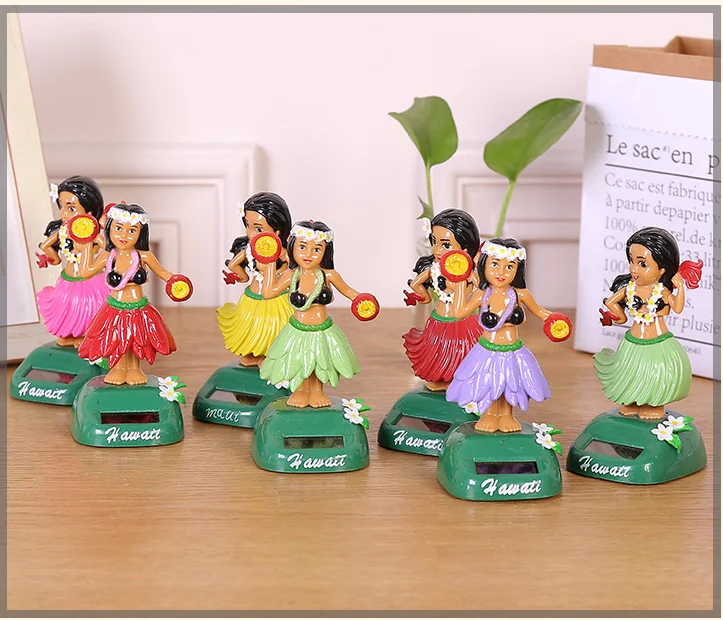 
Free Sample Hawaii Hula Dashboard Doll Posing Solar 