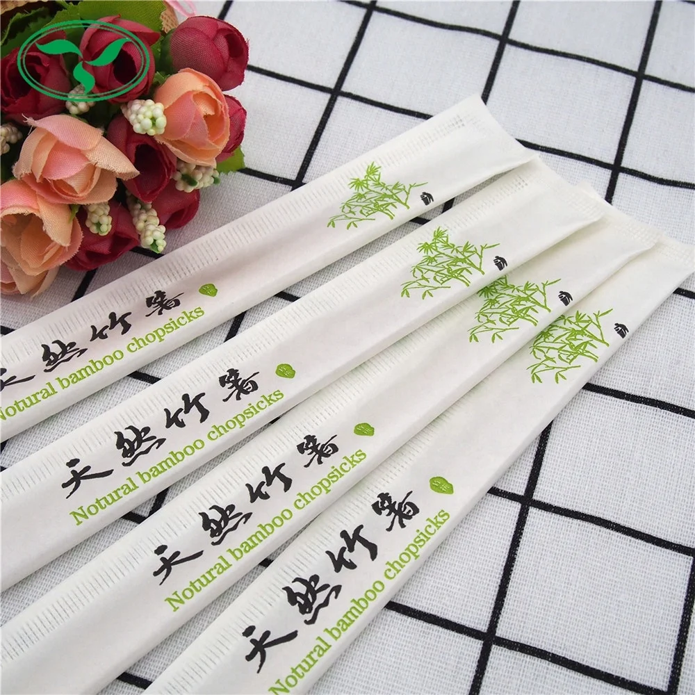 customized paper wrap tensoge bamboo chopsticks disposable