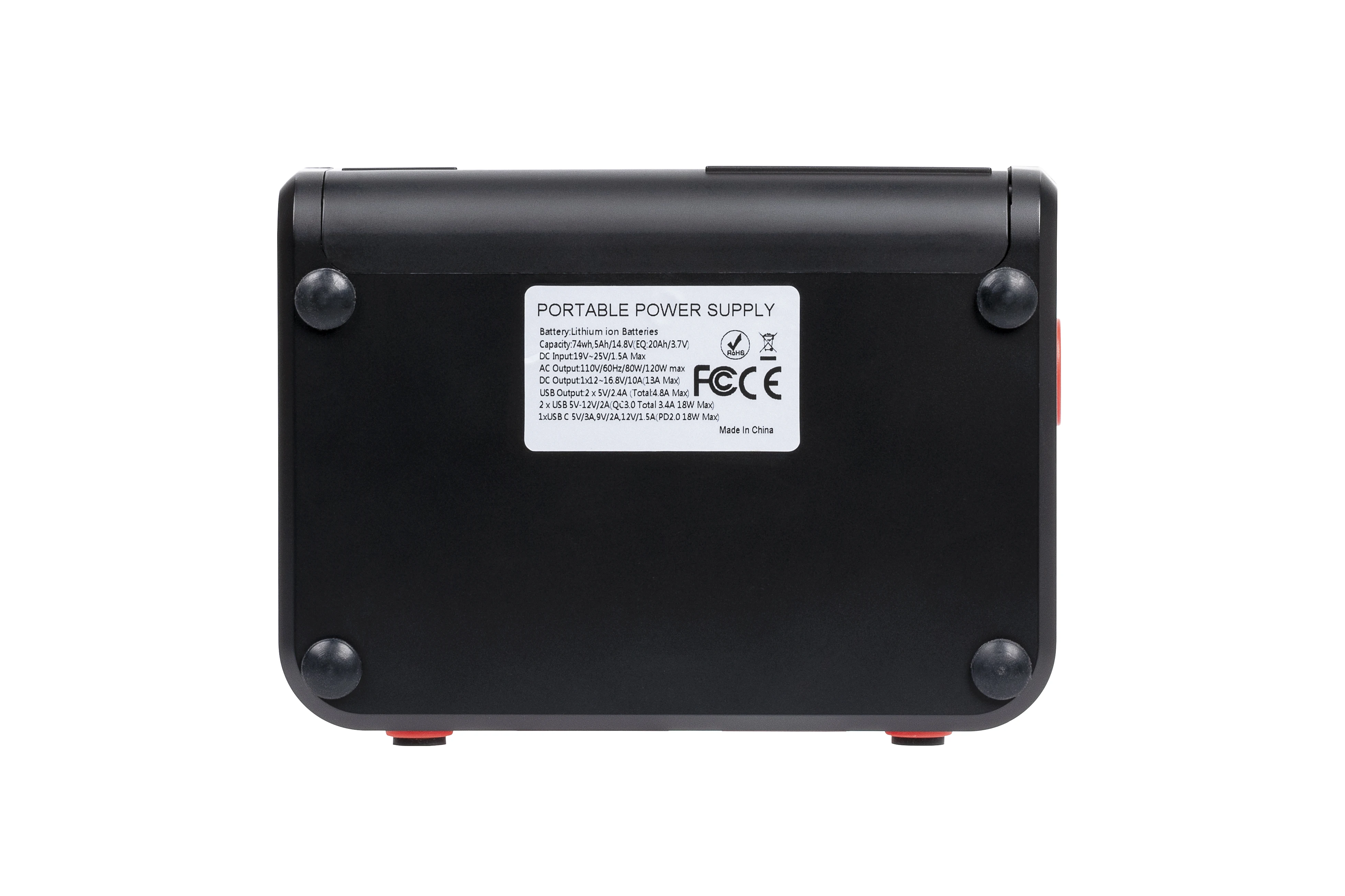 Portable power station 74Wh Emergency Backup Lithium Battery S81 80W AC inverter Outlet Solar Generator for Outdoors