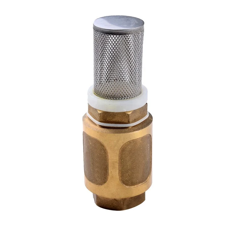 Женский резьба латунный обратный клапан из нержавеющей стали фильтр сетка латунный ножной клапан с ситечком